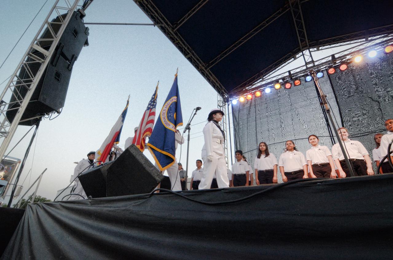 NASA’s "Salute Our Space Shuttle: Foundation for Our Future" celebration takes place at Johnson Space Center in Houston on Aug. 27, 2011. The celebration was held to mark the end of the Space Shuttle program and to say thank you to its thousands of workers. Part of Batch image transfer from Flickr.