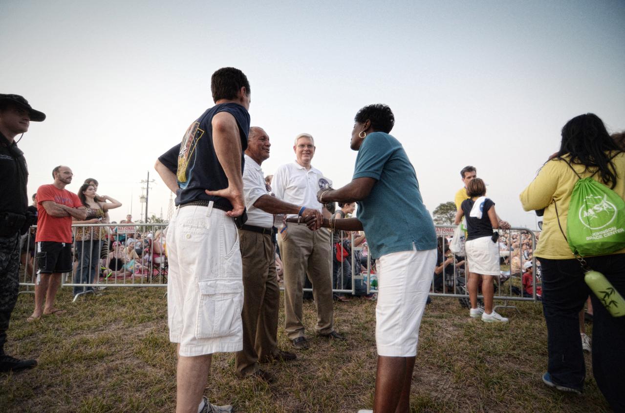 NASA’s "Salute Our Space Shuttle: Foundation for Our Future" celebration takes place at Johnson Space Center in Houston on Aug. 27, 2011. The celebration was held to mark the end of the Space Shuttle program and to say thank you to its thousands of workers. Part of Batch image transfer from Flickr.