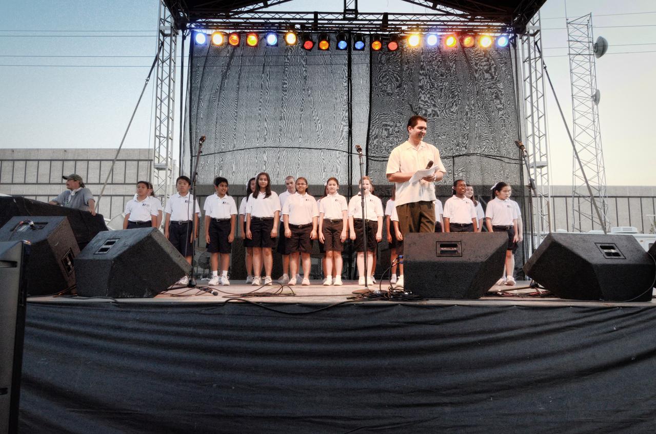 NASA’s "Salute Our Space Shuttle: Foundation for Our Future" celebration takes place at Johnson Space Center in Houston on Aug. 27, 2011. The celebration was held to mark the end of the Space Shuttle program and to say thank you to its thousands of workers. Part of Batch image transfer from Flickr.