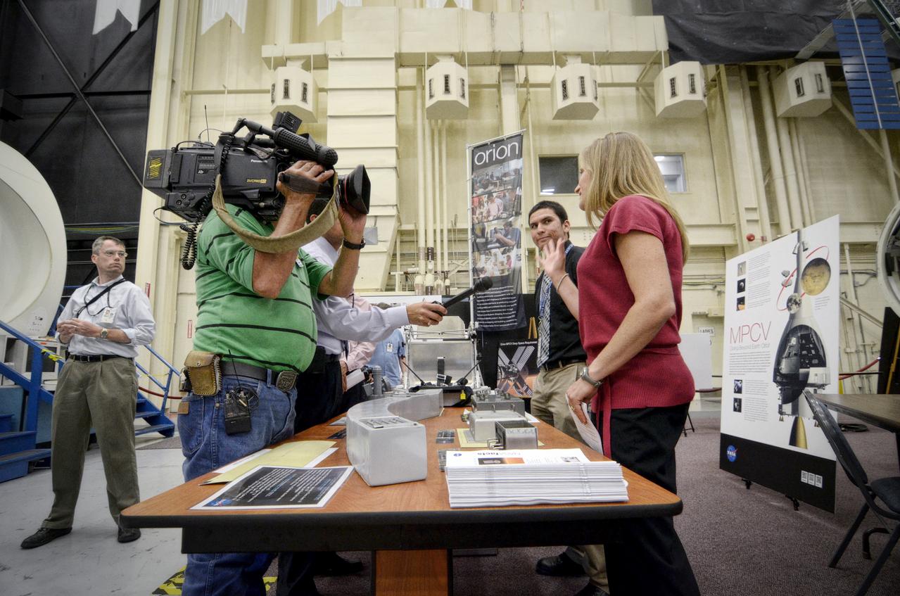 View taken during tour of the Orion mockups in Bldg. 9 at Johnson Space Center in Houston followed by a short Q&amp;A in front of the mockup on Sept. 26, 2011. . Part of Batch image transfer from Flickr. 