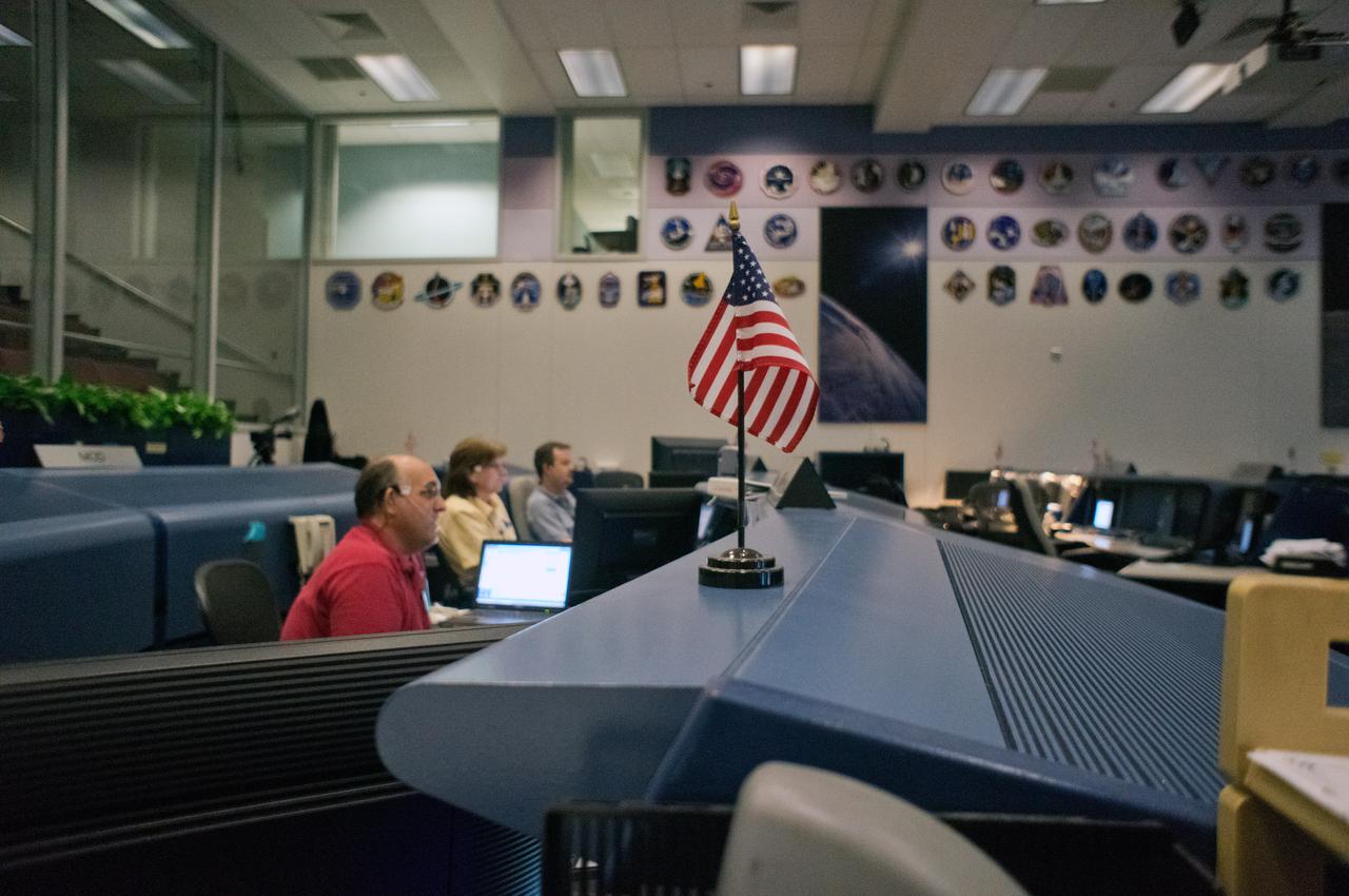 The Orion avionics team participates in a successful End to End 02 test between Mission Control Center (MCC) Houston and the Communications and Tracking Integrated Lab in Denver on Oct. 16, 2011. The team successfully flowed telemetry over RF link to the MCC, sent the first encrypted command from MCC to Orion, demonstrated full end to end video link capability, and downlinked test video file in a file transfer. Part of Batch image transfer from Flickr. 