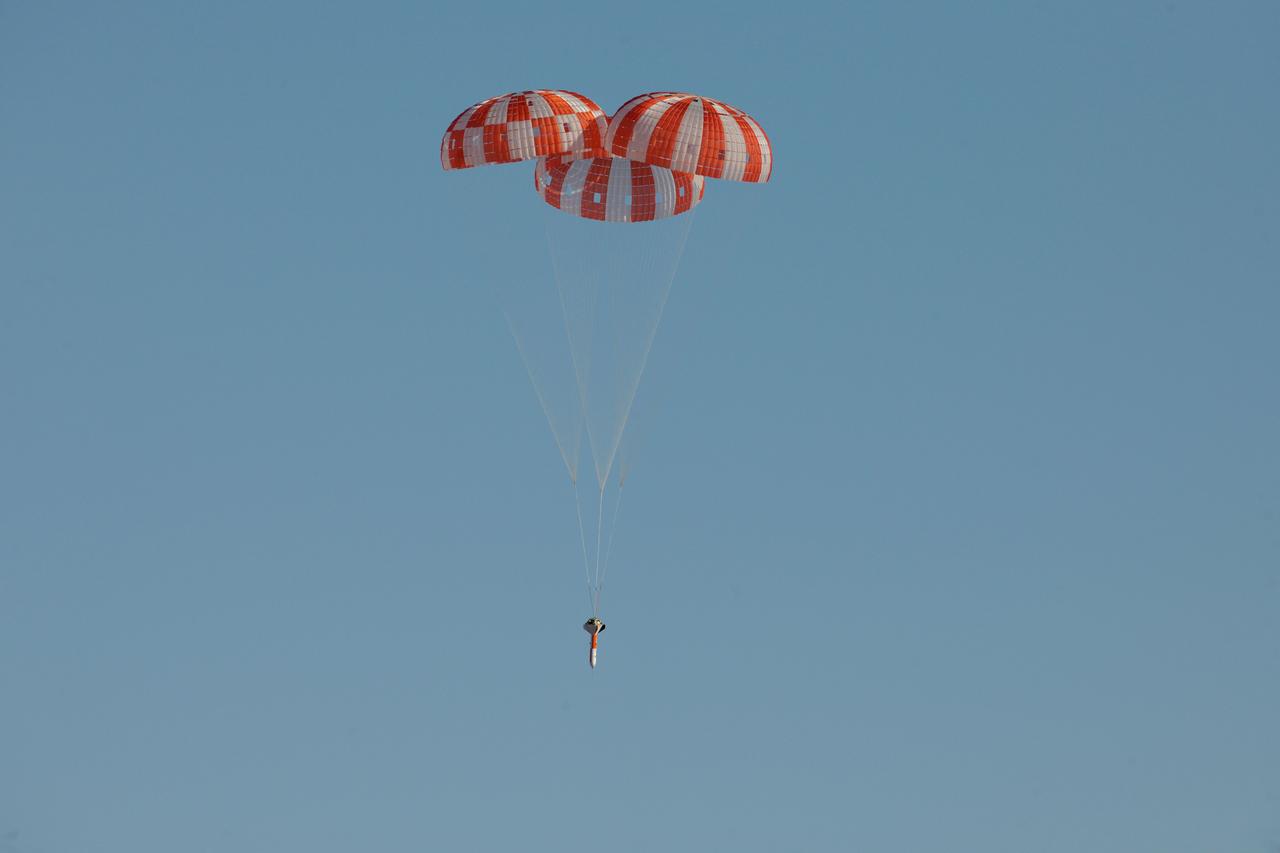 An Orion parachute development test takes place at U.S. Army Yuma Proving Ground in Yuma, Arizona, on April 17, 2012. Part of Batch image transfer from Flickr.