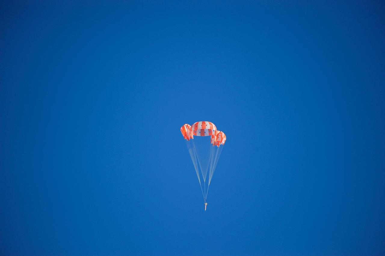 An Orion parachute development test takes place at U.S. Army Yuma Proving Ground in Yuma, Arizona, on April 17, 2012. Part of Batch image transfer from Flickr.