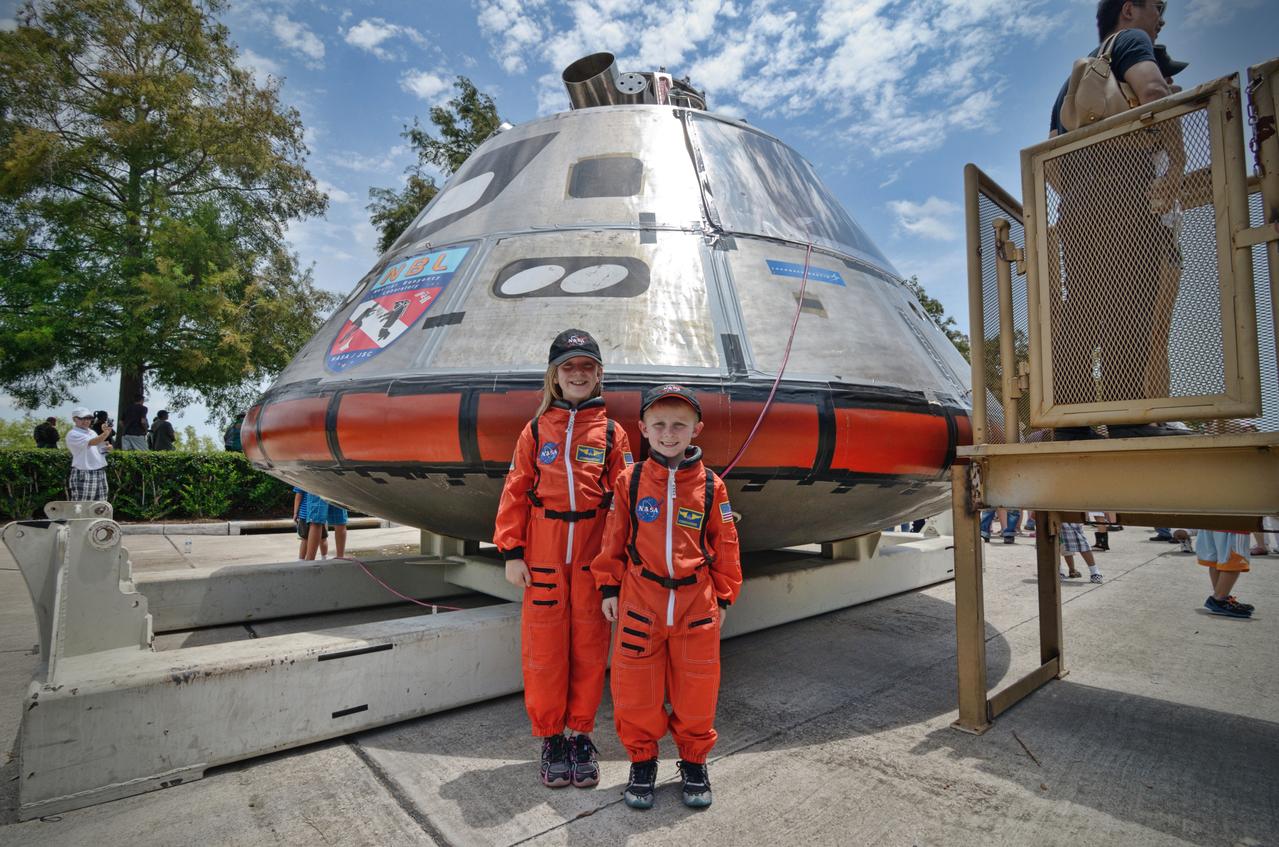 The Orion mockup used for the Post-landing Orion Recovery Test (PORT) is shown on display at event at Space Center Houston on June 1, 2012. Part of Batch image transfer from Flickr. 