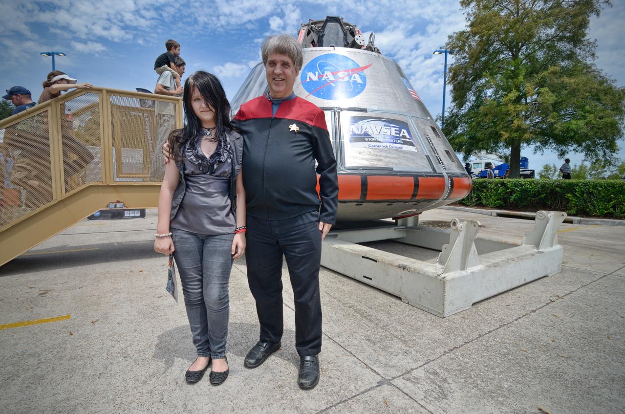 The Orion mockup used for the Post-landing Orion Recovery Test (PORT) is shown on display at event at Space Center Houston on June 1, 2012. Part of Batch image transfer from Flickr. 