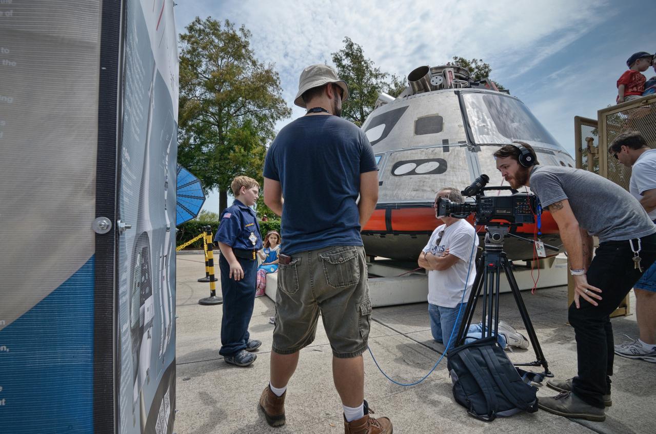 The Orion mockup used for the Post-landing Orion Recovery Test (PORT) is shown on display at event at Space Center Houston on June 1, 2012. Part of Batch image transfer from Flickr. 