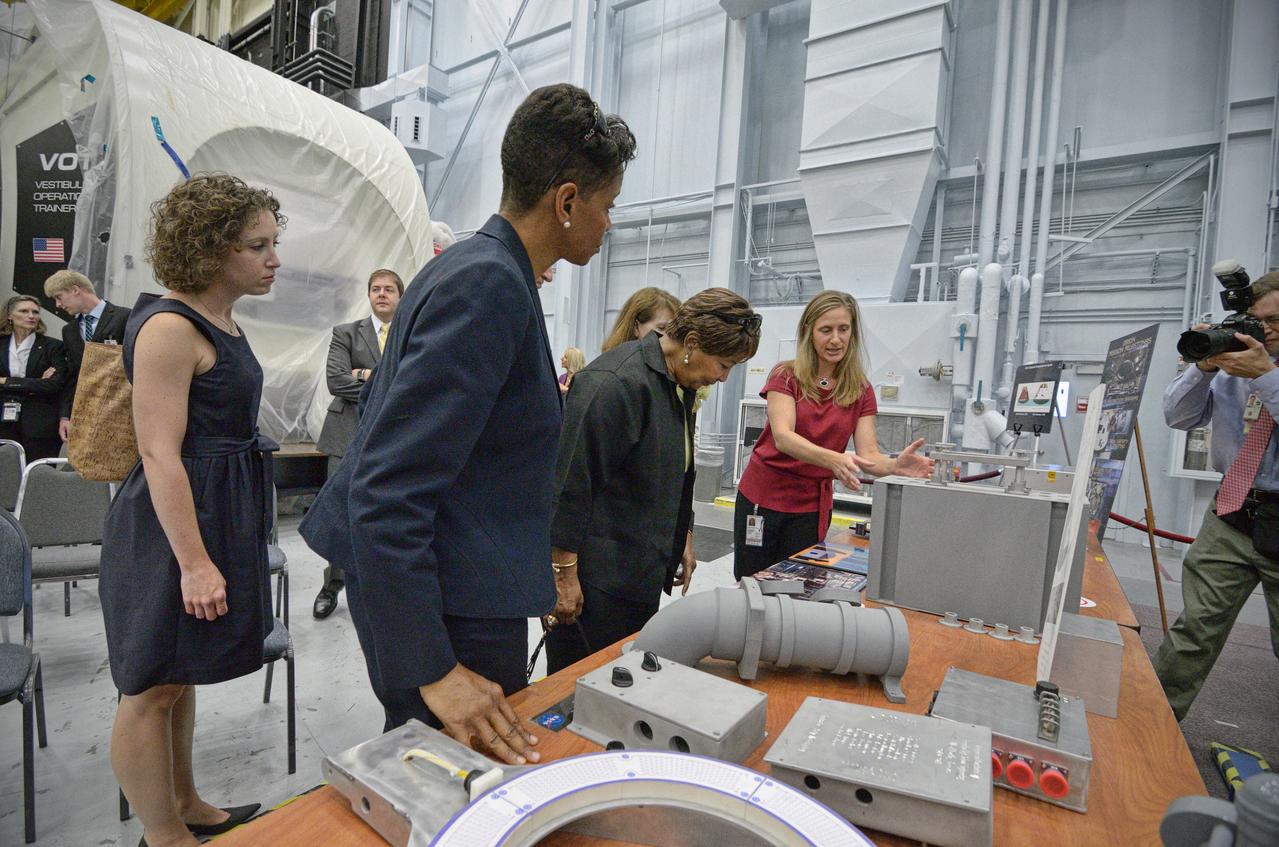 State congressional delegations visit the Orion mockup in the Space Vehicle Mockup Facility in Building 9 of Johnson Space Center in Houston on June 22, 2012. Part of Batch image transfer from Flickr. 