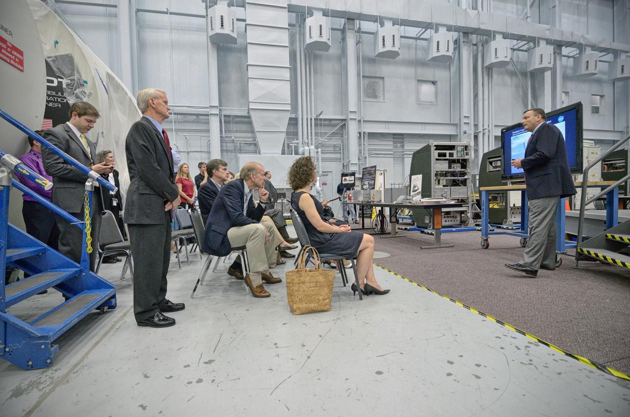 State congressional delegations visit the Orion mockup in the Space Vehicle Mockup Facility in Building 9 of Johnson Space Center in Houston on June 22, 2012. Part of Batch image transfer from Flickr. 