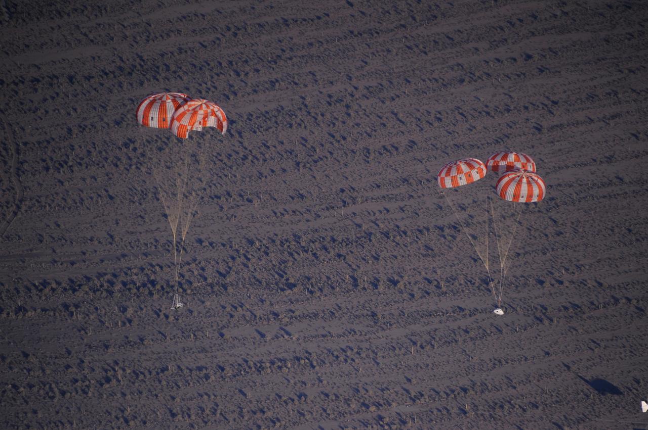 Orion teams perform an Orion Capsule Parachute Assembly System (CPAS) drop test using the Parachute Test Vehicle (PTV) at the U.S. Army Yuma Proving Ground in Yuma, Arizona on Dec. 20, 2012. Part of Batch image transfer from Flickr.