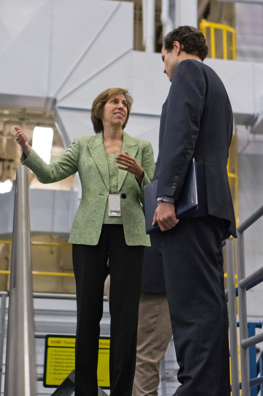 U.S. Senator for Texas Ted Cruz visits Orion at the Johnson Space Center in Houston on Feb. 8, 2013. Johnson Space Center Director Dr. Ellen Ochoa discussed Orion progress with the Senator. Part of Batch image transfer from Flickr.
