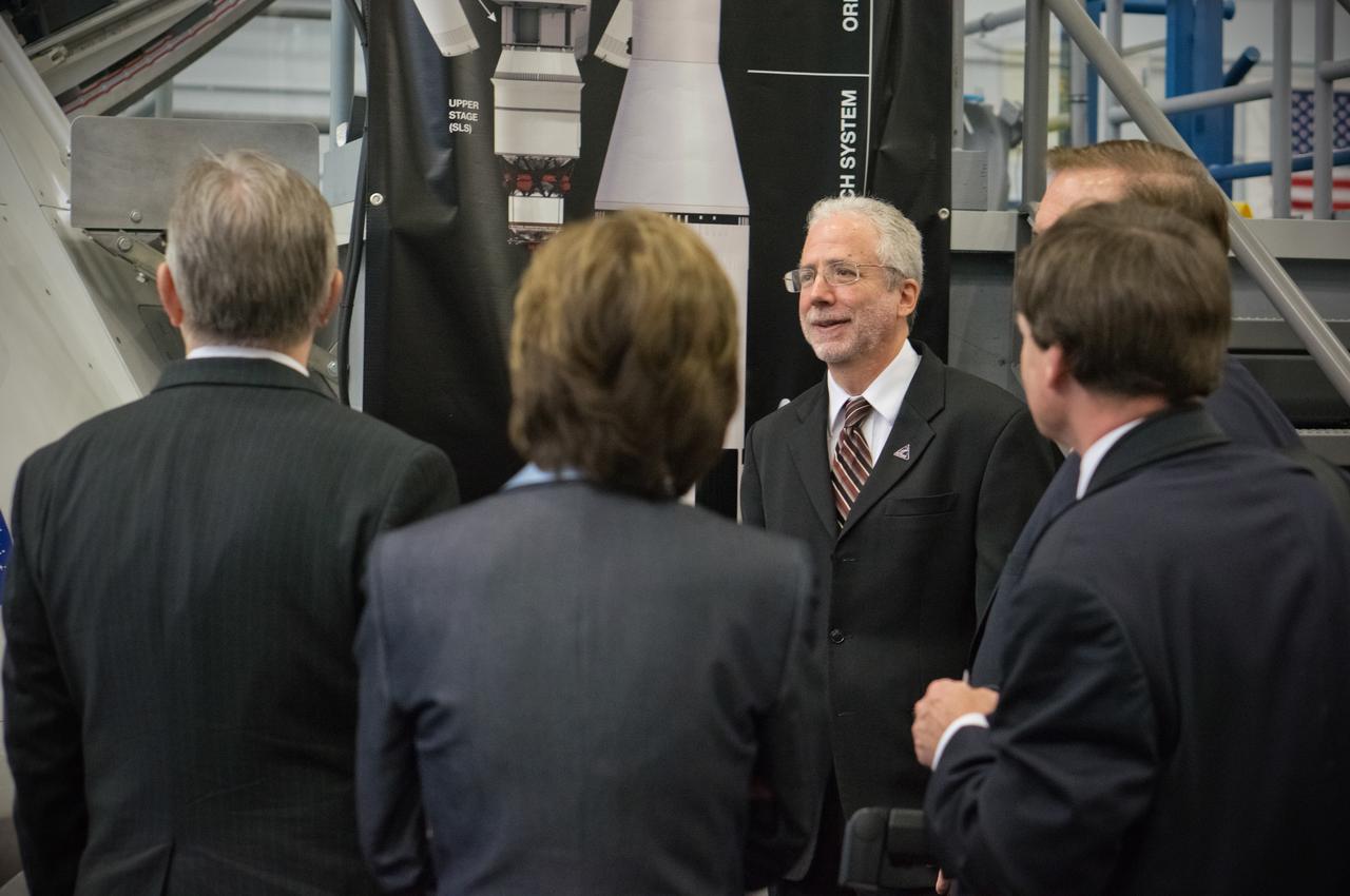 Congressman Steve Stockman, Texas 36th district, and Congressman Randy Weber, Texas 14th district, visit NASA’s Johnson Space Center in Houston on Feb. 20, 2013. Orion Program Manager Mark Geyer and Johnson Space Center Director Dr. Ellen Ochoa discussed the status and accomplishments of the Orion program.  Part of Batch image transfer from Flickr.