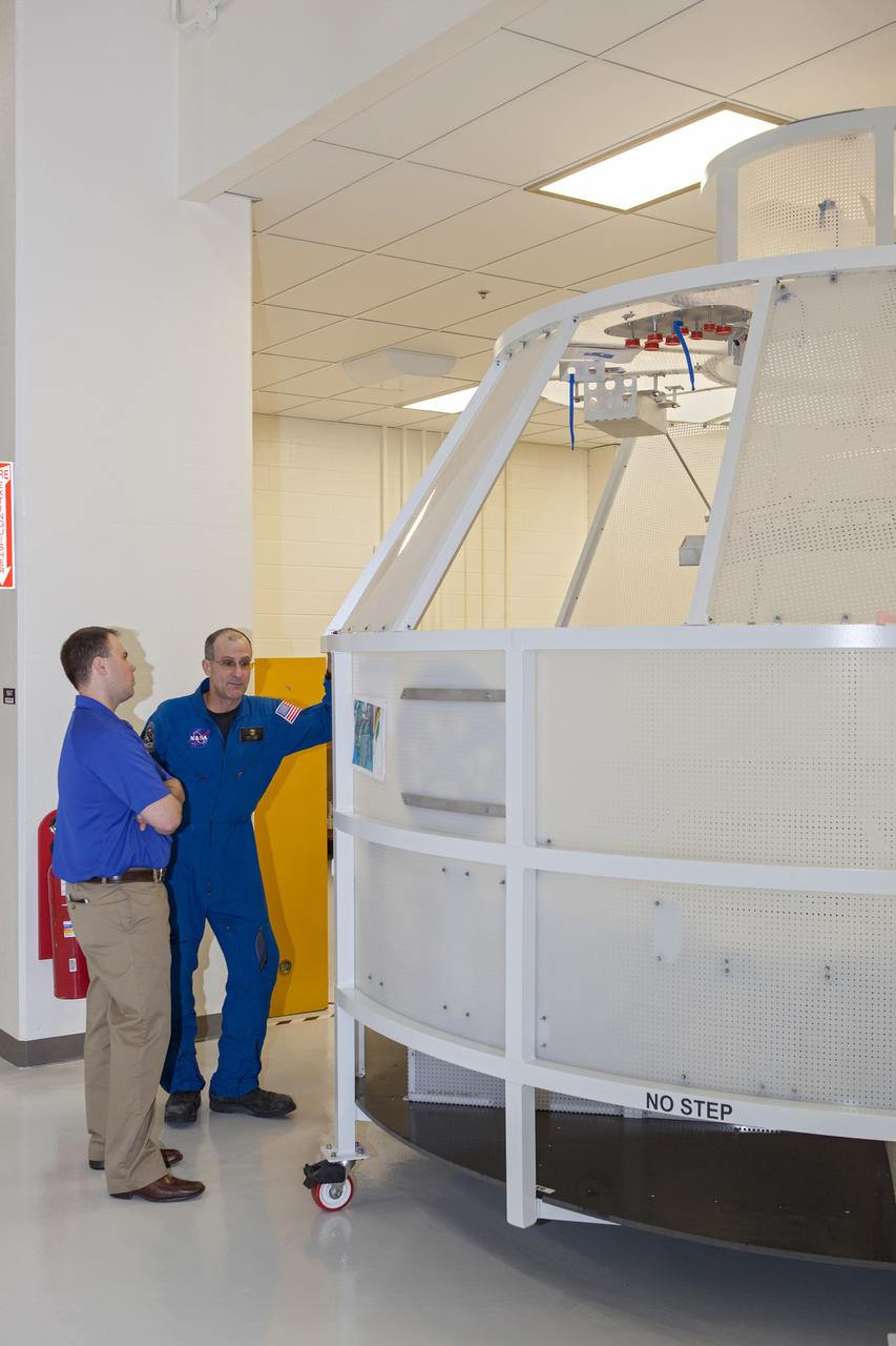 Work continues on the Exploration Flight Test-1 (EFT-1) Orion crew module in the Operations and Checkout Building (O&C) at Kennedy Space Center on March 21, 2013. Part of Batch image transfer from Flickr.