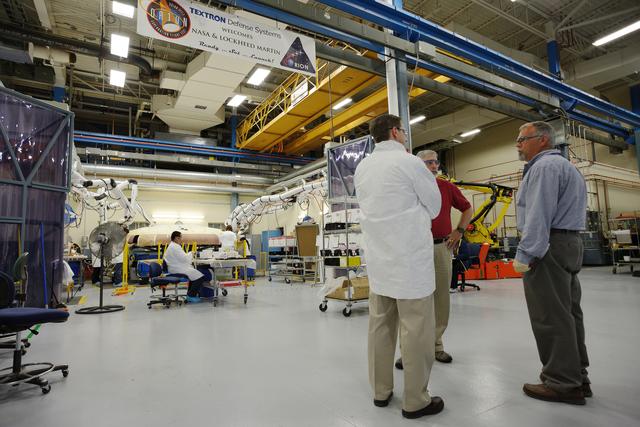 NASA image: Orion EFT-1 heat shield manufacturing