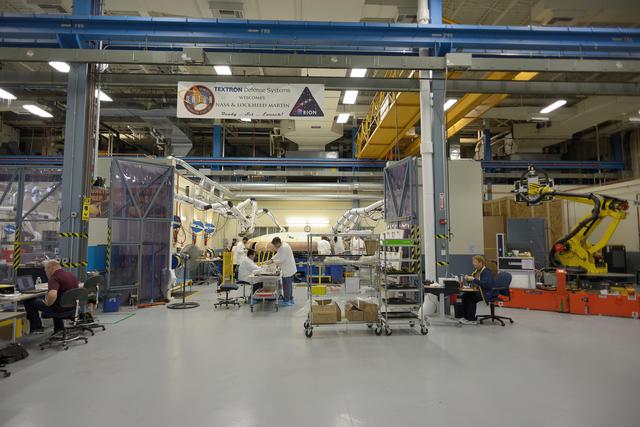 NASA image: Orion EFT-1 heat shield manufacturing