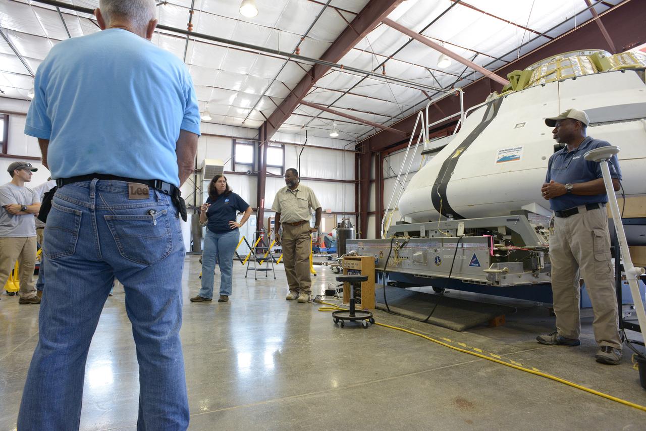 Teams peform Orion Parachute Test Vehicle (PTV) loading operations on July 22, 2013 in preparation for the July 24 parachute drop test at the U.S. Army Yuma Proving Ground in Arizona. Part of Batch image transfer from Flickr.