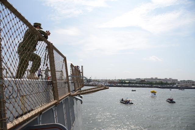NASA image: Orion stationary recovery test at Norfolk Naval Base in Virginia