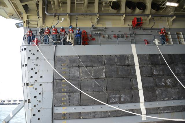 NASA image: Orion stationary recovery test at Norfolk Naval Base in Virginia