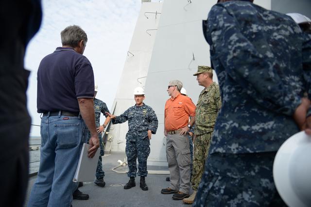 NASA image: Orion stationary recovery test at Norfolk Naval Base in Virginia