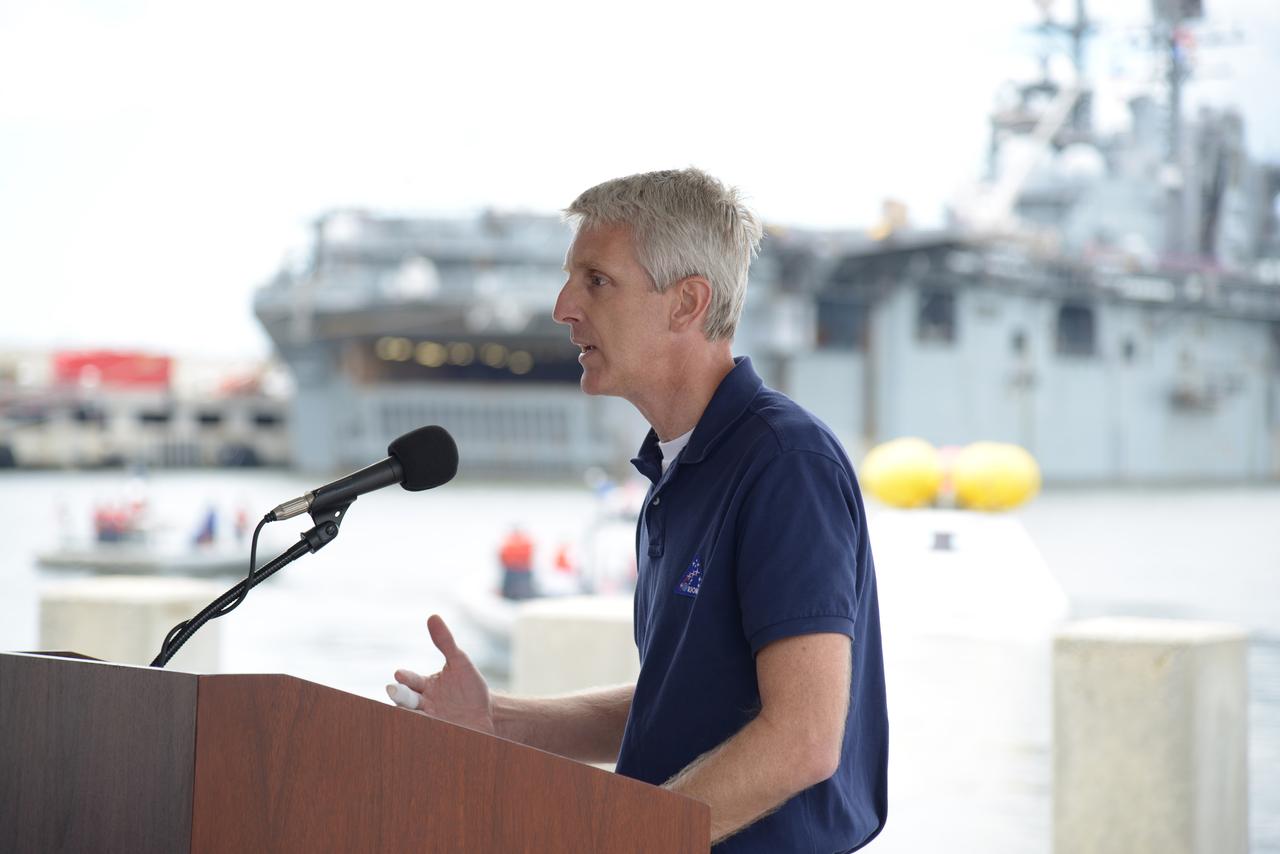 Media and NASA Social participants view Orion recovery operations and tour the USS Arlington at the Norfolk Naval base in Virginia on Aug. 15, 2013. Part of Batch image transfer from Flickr.