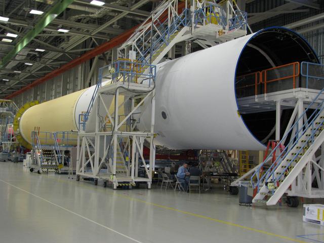 NASA image: Delta IV Heavy Assembly