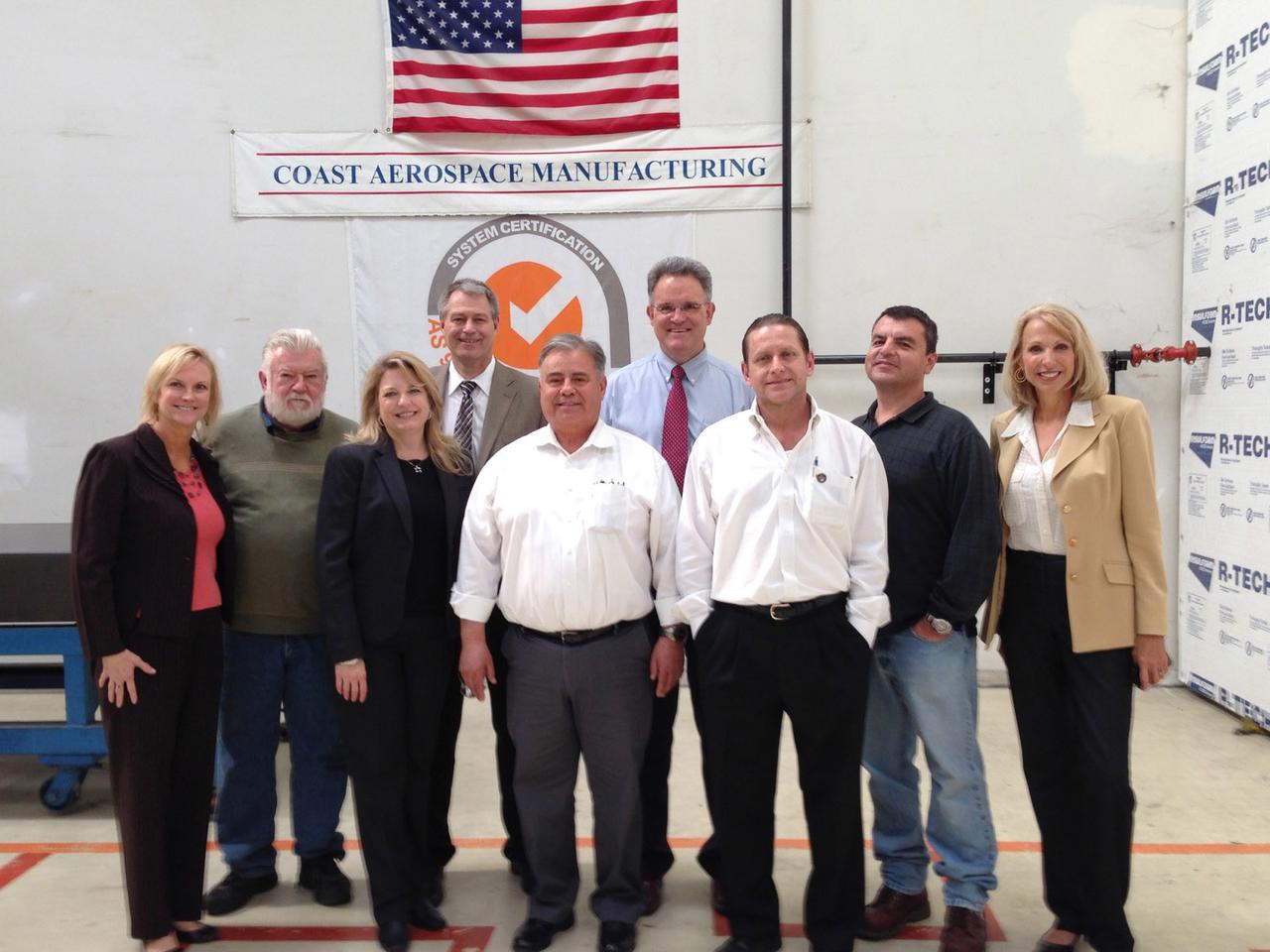 The Orion team visits Coast Aerospace Manufacturing in Placentia, CA on Jan. 28, 2014.  Part of Batch image transfer from Flickr.