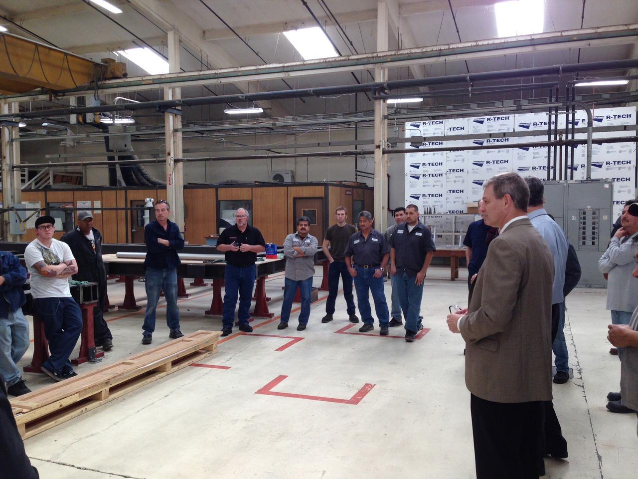 The Orion team visits Coast Aerospace Manufacturing in Placentia, CA on Jan. 28, 2014.  Part of Batch image transfer from Flickr.