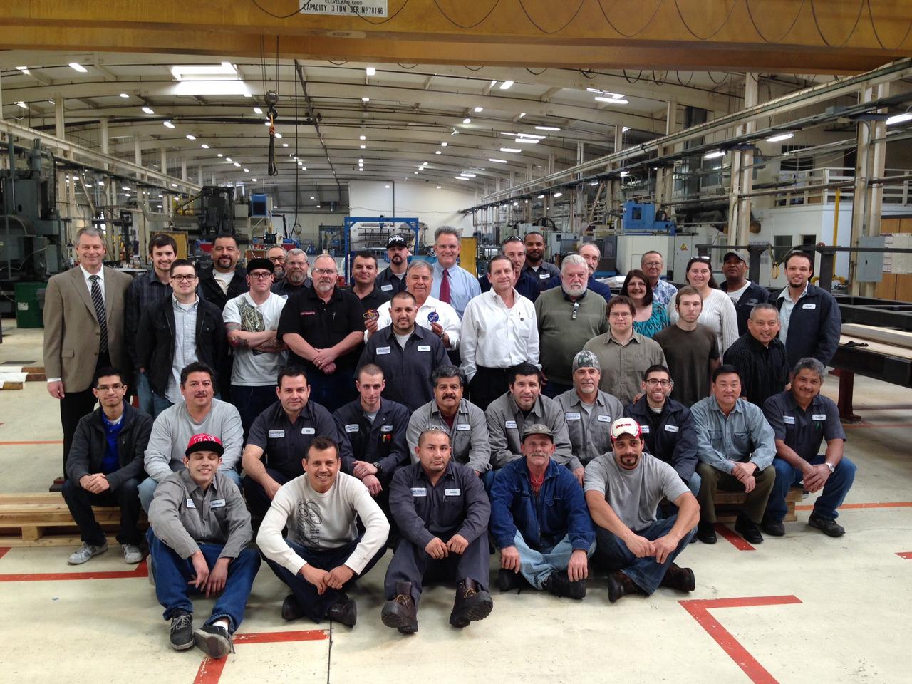 The Orion team visits Coast Aerospace Manufacturing in Placentia, CA on Jan. 28, 2014. Part of Batch image transfer from Flickr.