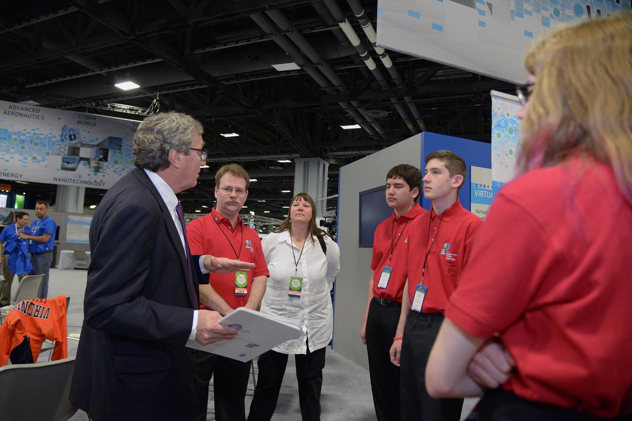 The winner of the high school portion of the Exploration Design Challenge is announced at the USA Science and Engineering Festival in Washington on April 25, 2014. Part of Batch image transfer from Flickr.