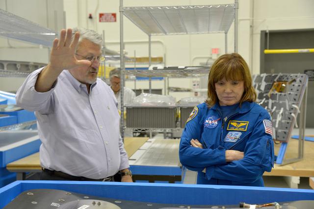 NASA image: Astronaut Anna Fisher visits Operations and Checkout building