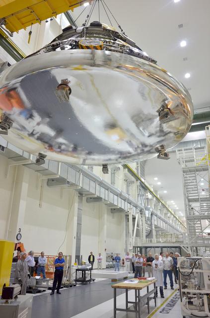 NASA image: Crew Module / Service Module mating operation