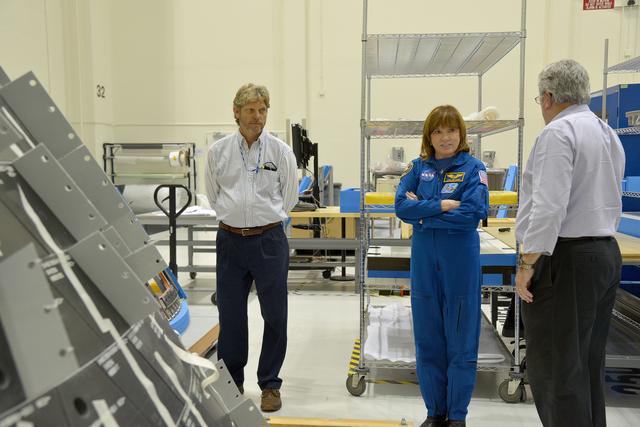 NASA image: Astronaut Anna Fisher visits Operations and Checkout building