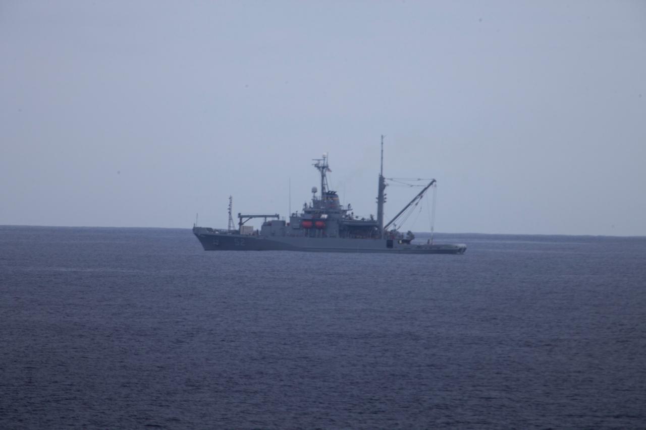 The US Navy and NASA recovery teams are on station off the cost of California on Dec. 3, 2014 and ready to recover Orion after Exploration Flight Test-1 (EFT-1) landing.  Part of Batch image transfer from Flickr.