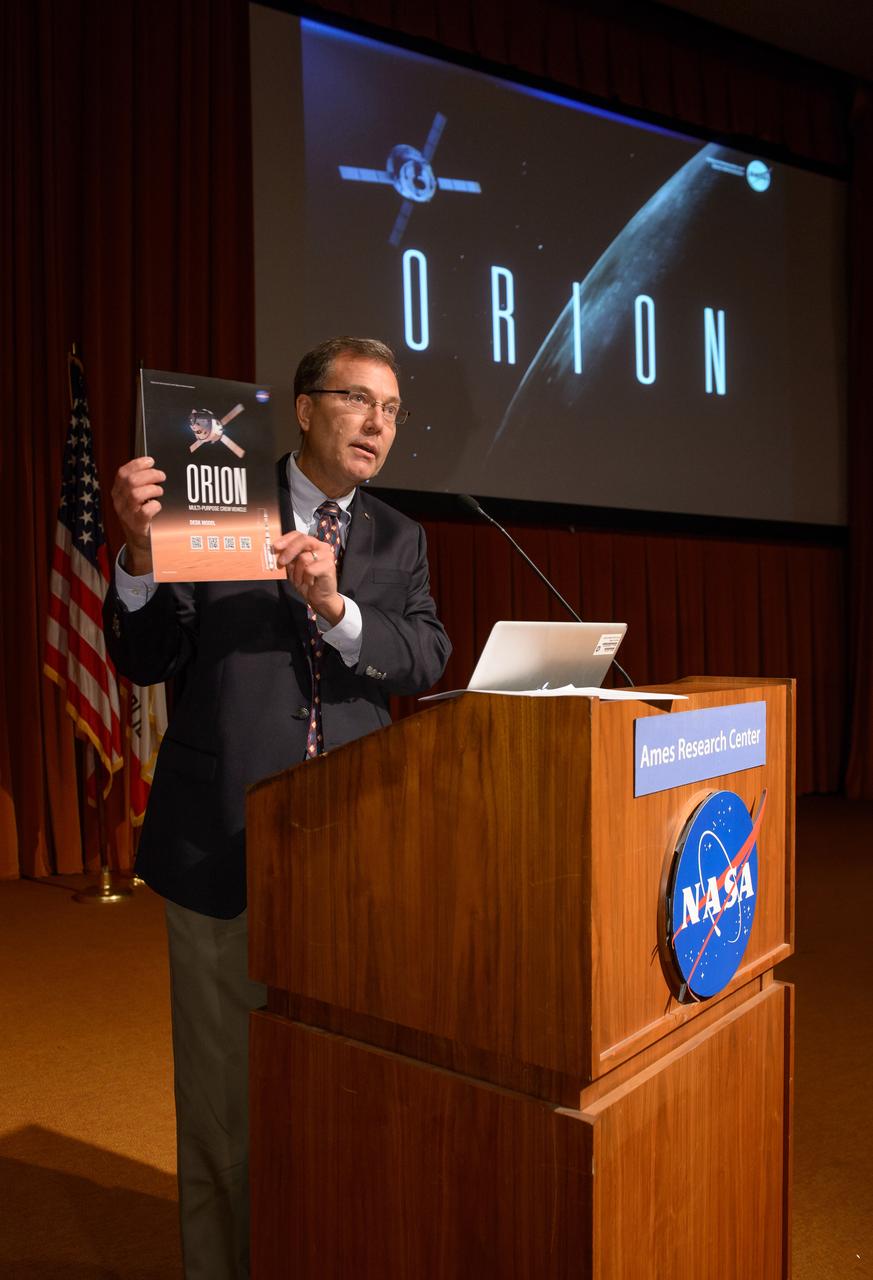 The Orion leadership visited Ames Research Center in California on March 2, 2015 to recognize the great work performed at the center in support of Orion's first flight, Exploration Flight Test-1 (EFT-1). Part of Batch image transfer from Flickr.