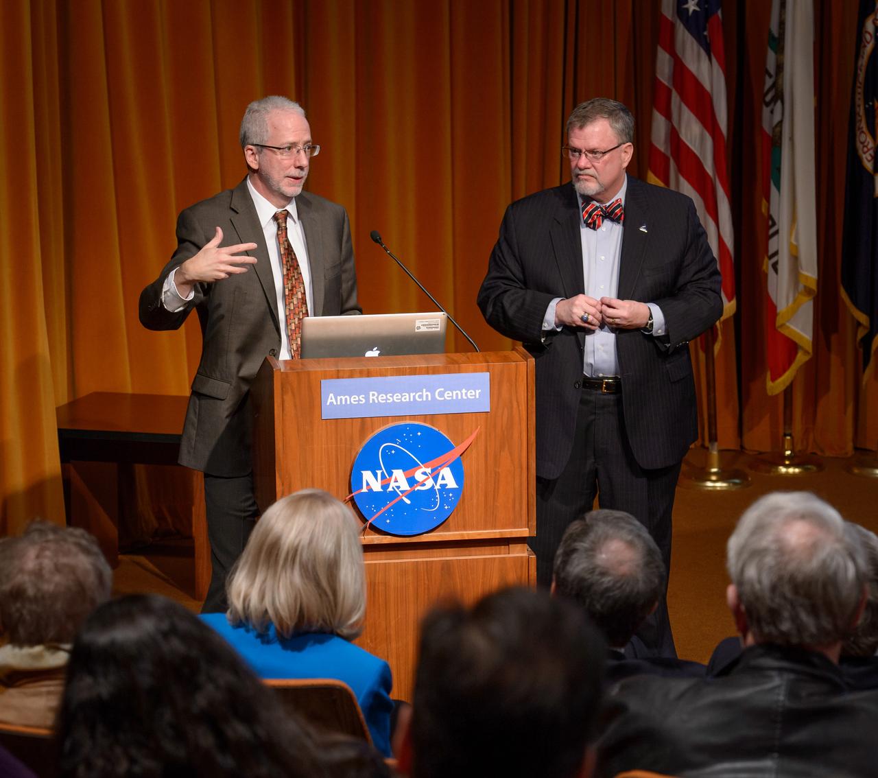 The Orion leadership (including Orion Program Manager Mark Geyer) visited Ames Research Center in California on March 2, 2015 to recognize the great work performed at the center in support of Orion's first flight, Exploration Flight Test-1 (EFT-1). Part of Batch image transfer from Flickr.