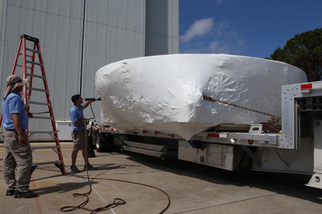 NASA image: Heat Shield packed for transport