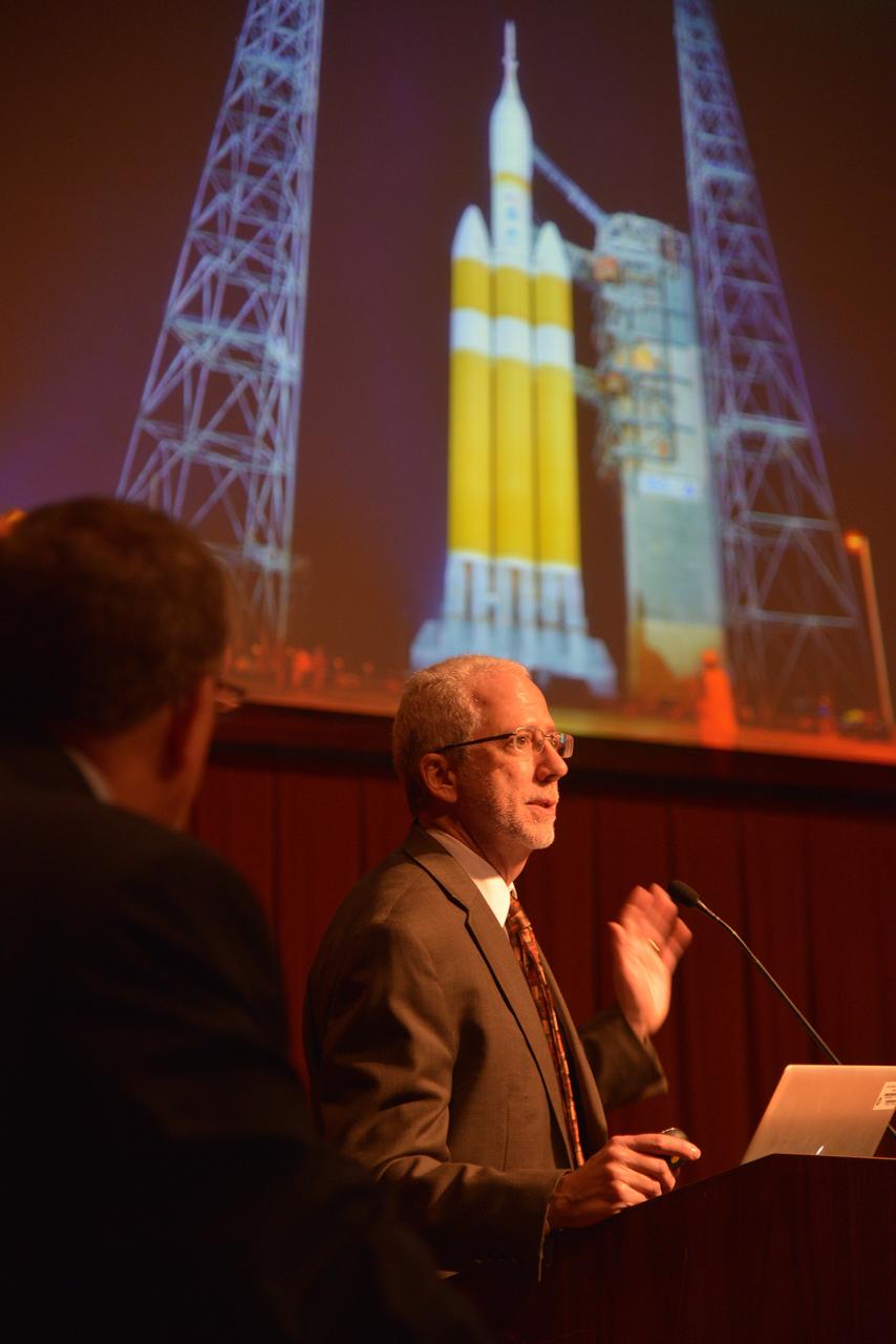 The Orion leadership (including Orion Program Manager Mark Geyer) visited Ames Research Center in California on March 2, 2015 to recognize the great work performed at the center in support of Orion's first flight, Exploration Flight Test-1 (EFT-1). Part of Batch image transfer from Flickr.