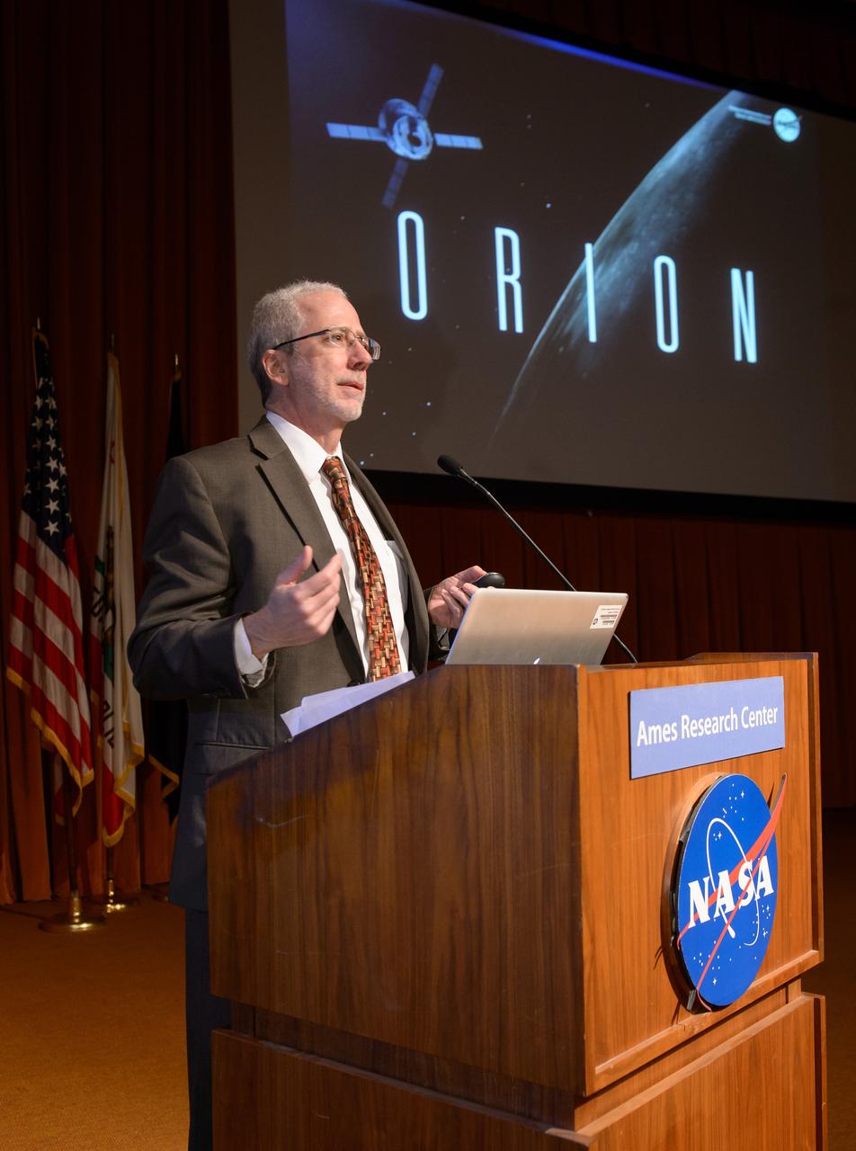 The Orion leadership (including Orion Program Manager Mark Geyer) visited Ames Research Center in California on March 2, 2015 to recognize the great work performed at the center in support of Orion's first flight, Exploration Flight Test-1 (EFT-1). Part of Batch image transfer from Flickr.