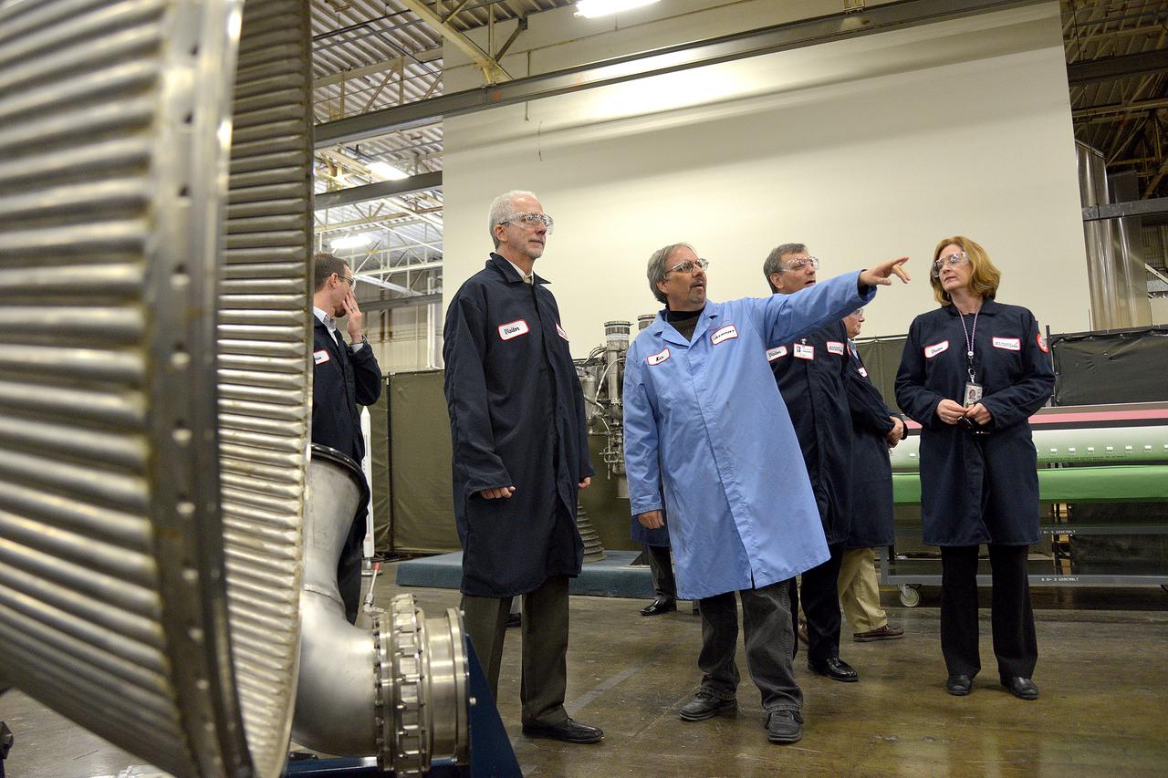 Orion leadership visits Aerojet Rocketdyne in Sacramento, CA on March 3, 2015 to recognize the great work performed in support of Orion's first flight, Exploration Flight Test-1 (EFT-1). Part of Batch image transfer from Flickr.