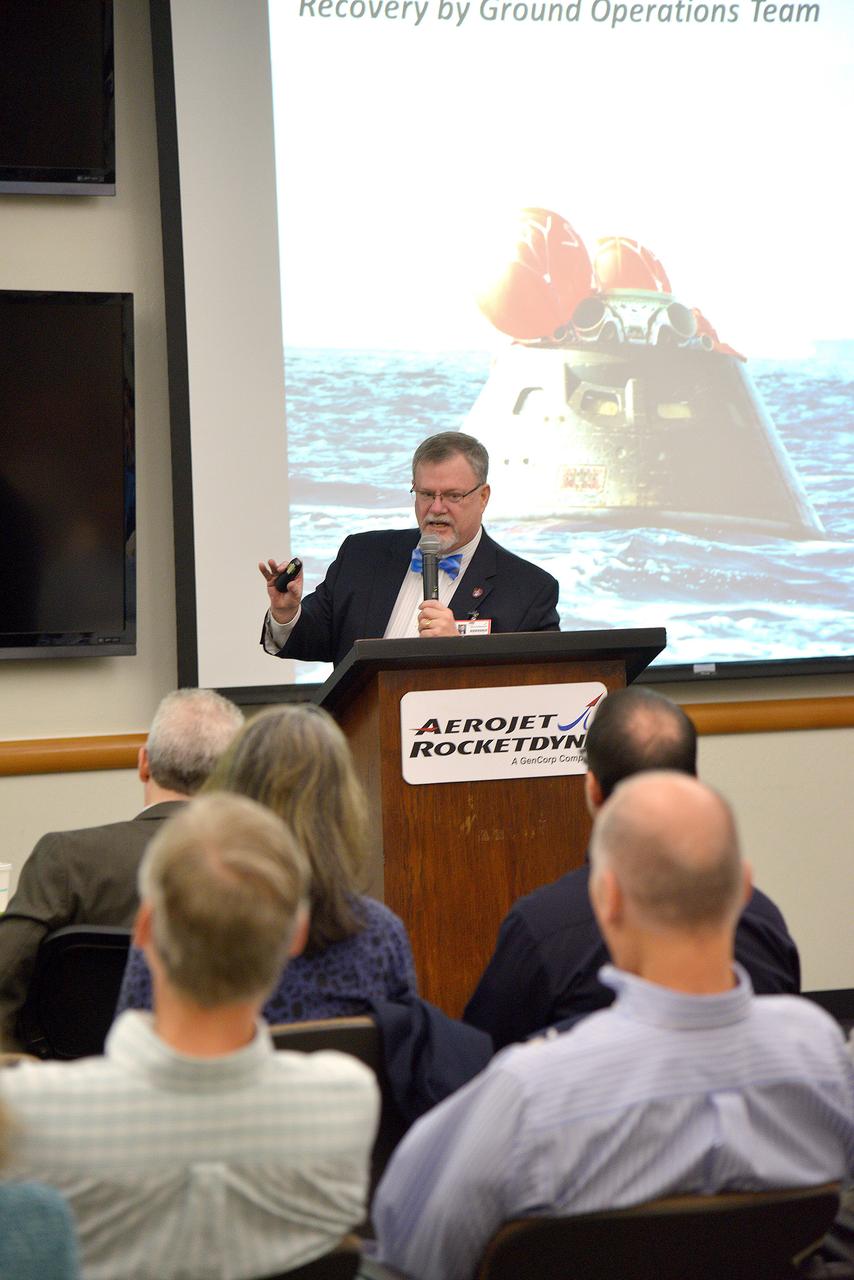 Orion leadership visits Aerojet Rocketdyne in Sacramento, CA on March 3, 2015 to recognize the great work performed in support of Orion's first flight, Exploration Flight Test-1 (EFT-1). Part of Batch image transfer from Flickr.