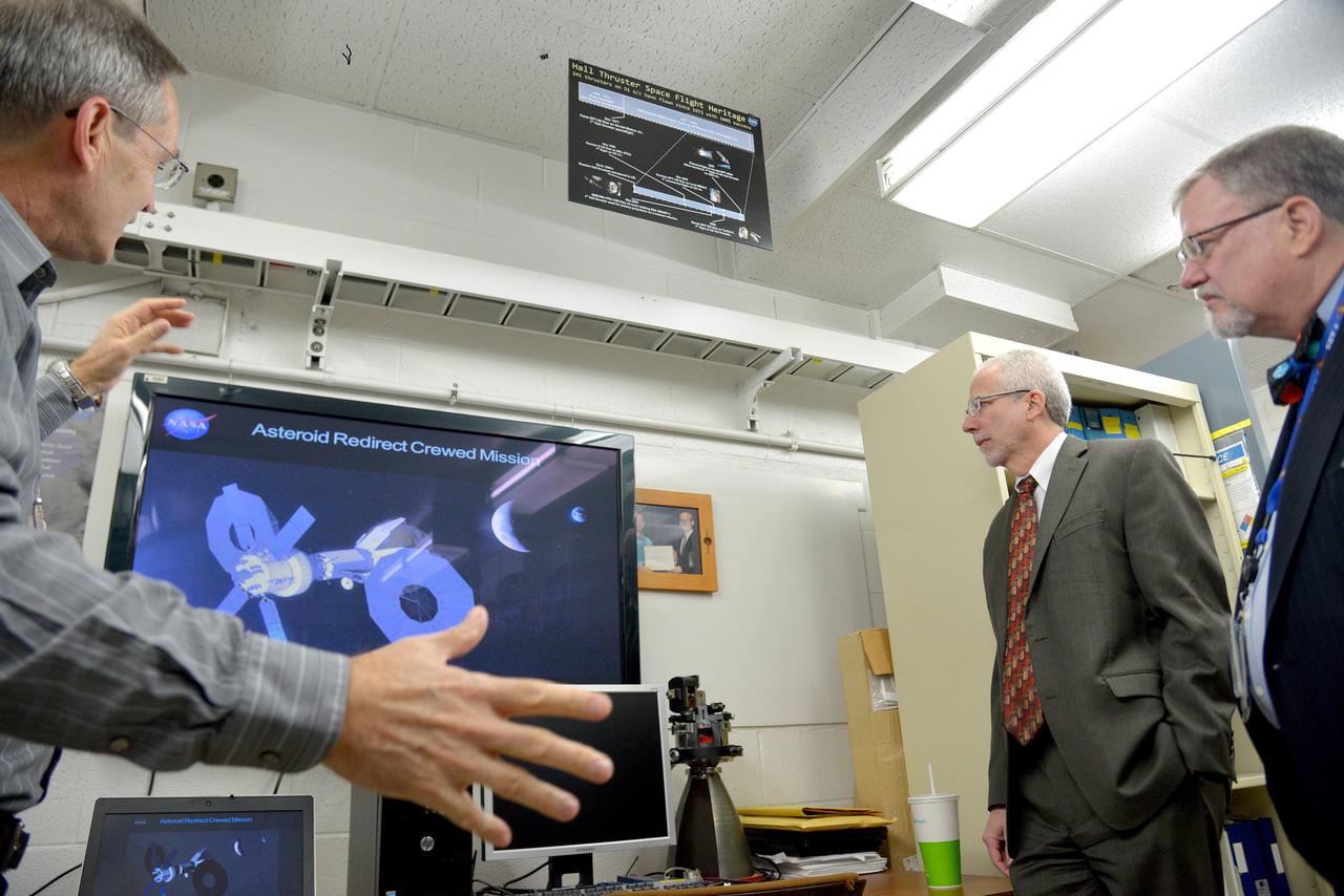 Orion leadership  (including Orion Program Manager Mark Geyer) visited the Jet Propulsion Laboratory in California on March 4, 2015 to recognize the great work performed at the center in support of Orion's first flight, Exploration Flight Test-1 (EFT-1). Part of Batch image transfer from Flickr.