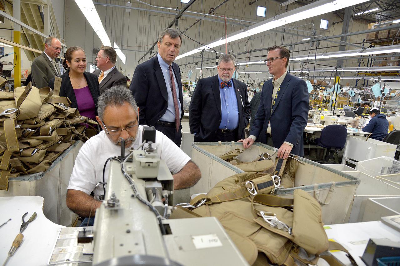 Orion leadership visited Airborne Systems in Santa Ana, California on March 5, 2015 to recognize the great work performed in support of Orion's first flight, Exploration Flight Test-1 (EFT-1). Part of Batch image transfer from Flickr.