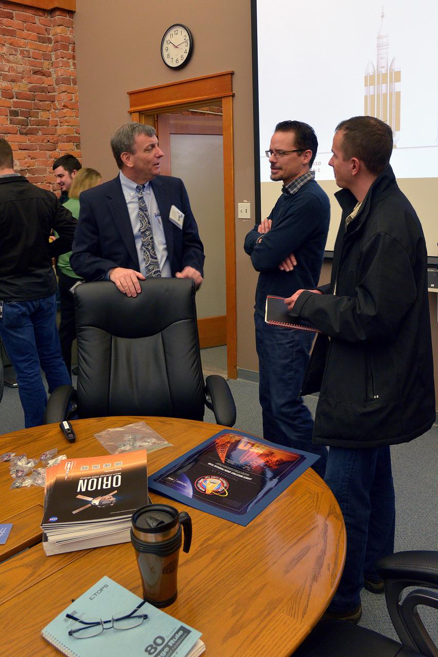 The Orion leadership team visits Janicki Industries in Sedro-Woolley, Washington on March 9, 2015 to thank them for their work in support of Exploration Flight Test-1 (EFT-1). Janicki is a small business that specializes in producing custom tooling fixtures and composite structures. Part of Batch image transfer from Flickr.