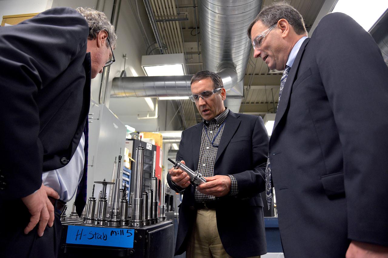 The Orion leadership team visits Janicki Industries in Sedro-Woolley, Washington on March 9, 2015 to thank them for their work in support of Exploration Flight Test-1 (EFT-1). Janicki is a small business that specializes in producing custom tooling fixtures and composite structures. Part of Batch image transfer from Flickr.