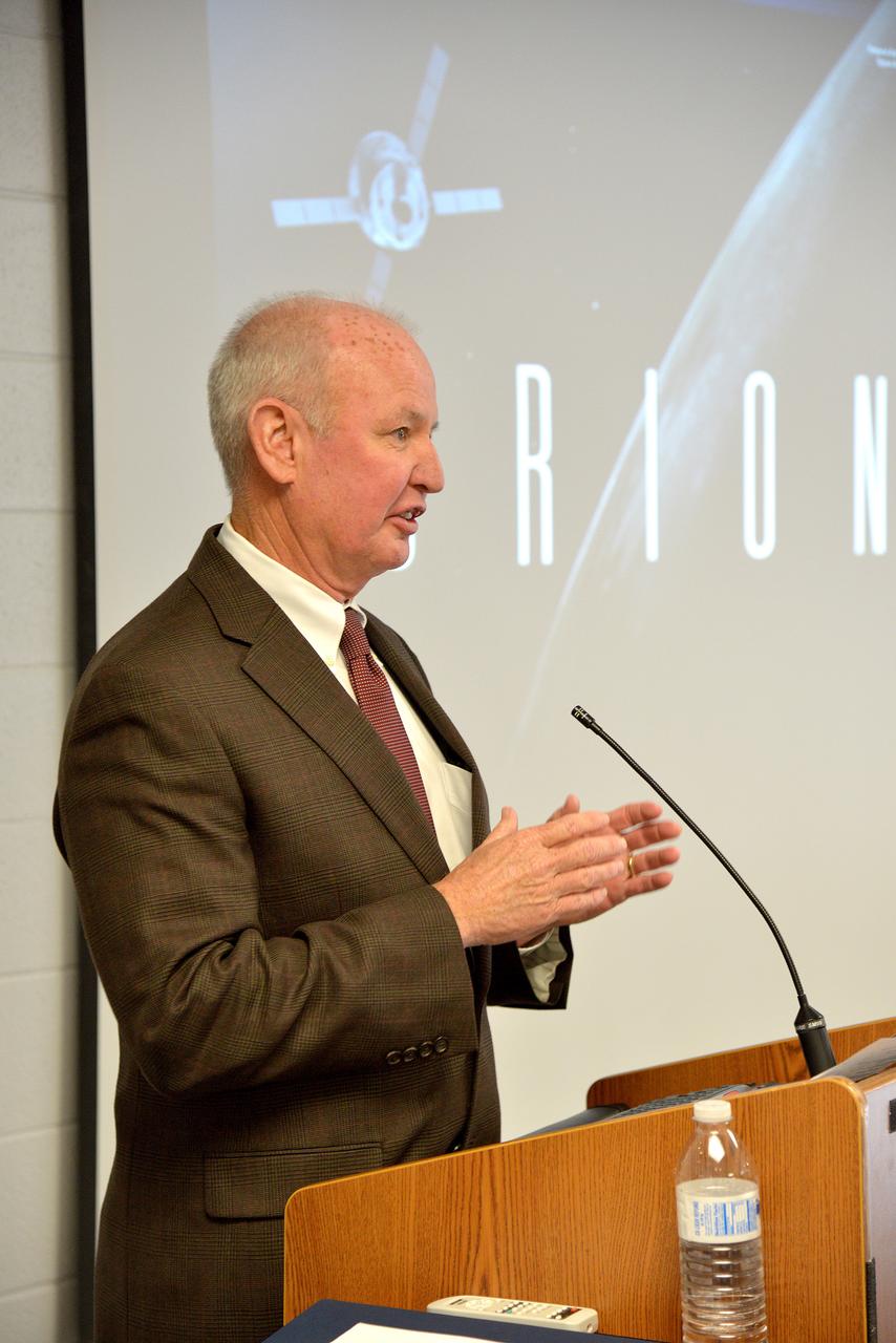 The Orion team  (including Orion Program Manager Mark Geyer) congratulates the Orbital ATK team in Promontory, Utah on their efforts in making Exploration Flight Test-1 (EFT-1) a success on March 11, 2015. Part of Batch image transfer from Flickr.