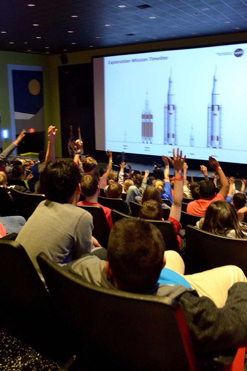 NASA, Lockheed Martin, and United Launch Alliance team speaks to a full house at the "Pass the Torch" event at US Space and Rocket Center in Huntsville, Alabama on March 18, 2015. Part of Batch image transfer from Flickr.