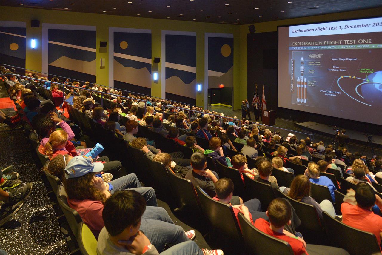 NASA, Lockheed Martin, and United Launch Alliance team speaks to a full house at the "Pass the Torch" event at US Space and Rocket Center in Huntsville, Alabama on March 18, 2015. Part of Batch image transfer from Flickr.