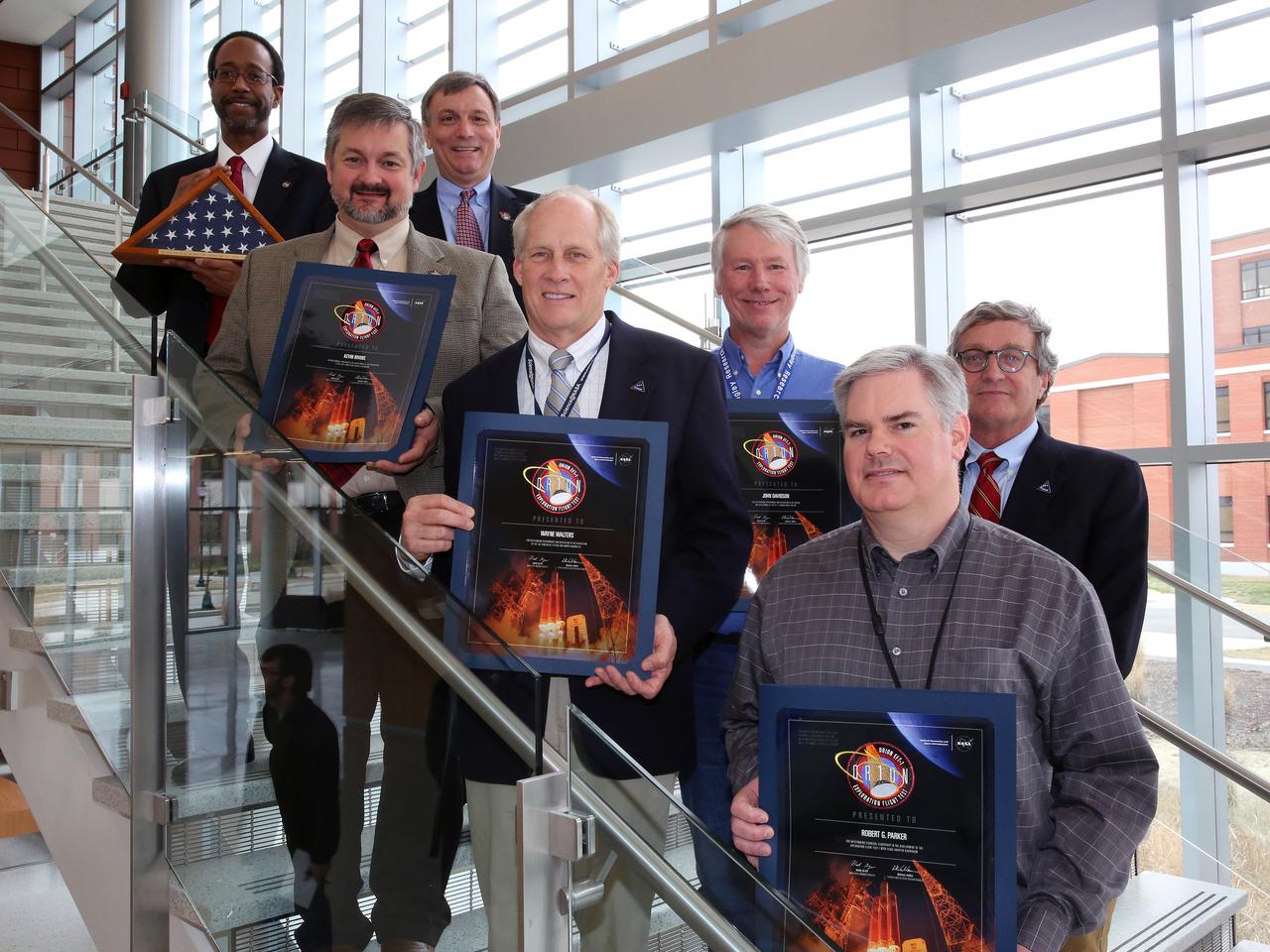 NASA and Lockheed Martin Orion leadership visit Langley Research Center in Hampton, VA on March 19, 2015 to celebrate the center's contribution to Orion's Exploration Flight Test-1 (EFT-1). Part of Batch image transfer from Flickr.