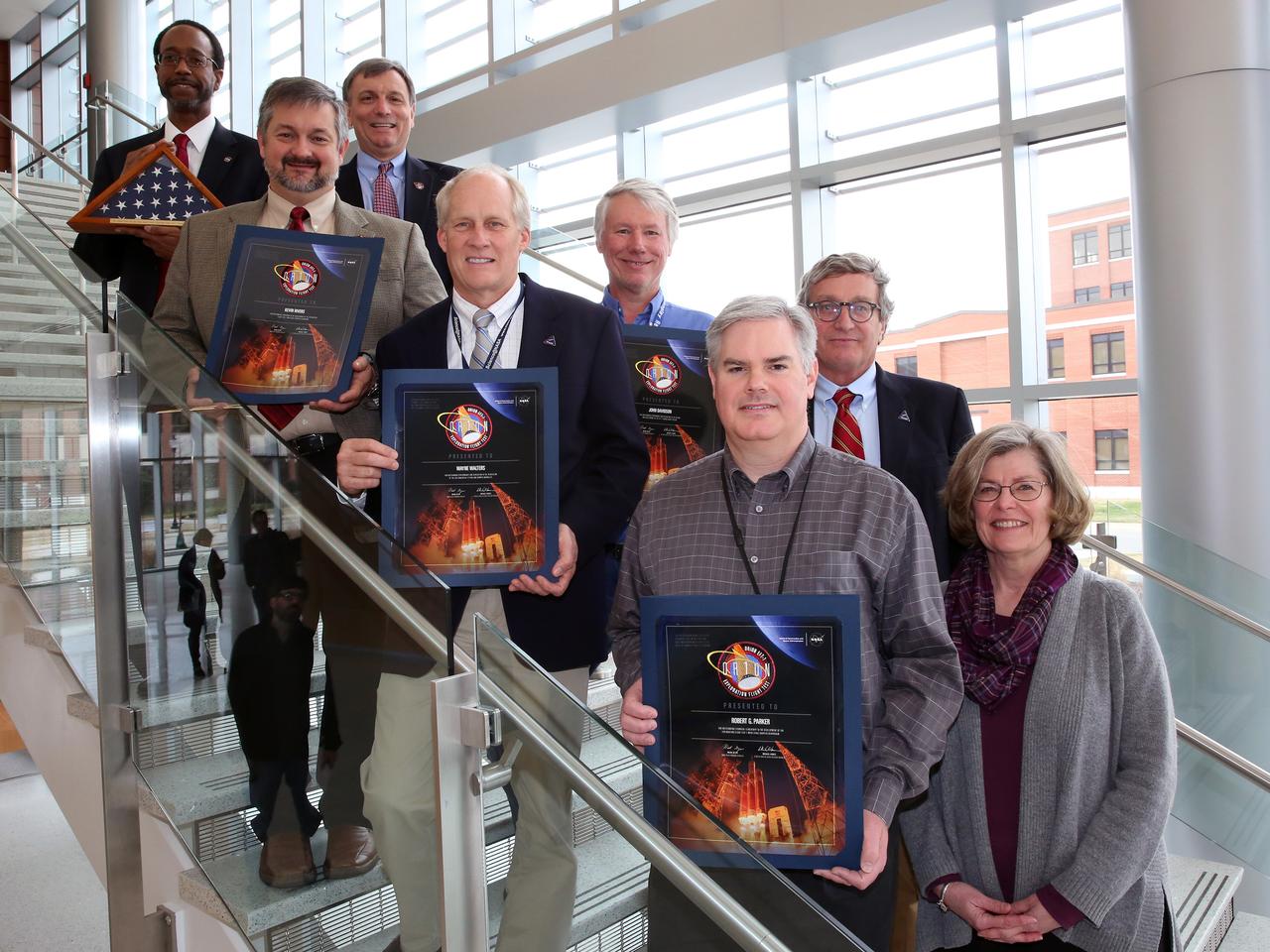 NASA and Lockheed Martin Orion leadership visit Langley Research Center in Hampton, VA on March 19, 2015 to celebrate the center's contribution to Orion's Exploration Flight Test-1 (EFT-1). Part of Batch image transfer from Flickr.