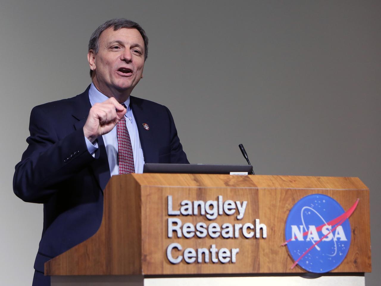 NASA and Lockheed Martin Orion leadership visit Langley Research Center in Hampton, VA on March 19, 2015 to celebrate the center's contribution to Orion's Exploration Flight Test-1 (EFT-1).  Part of Batch image transfer from Flickr.