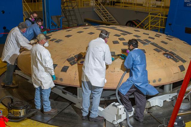 NASA image: Studying Orion's heat shield